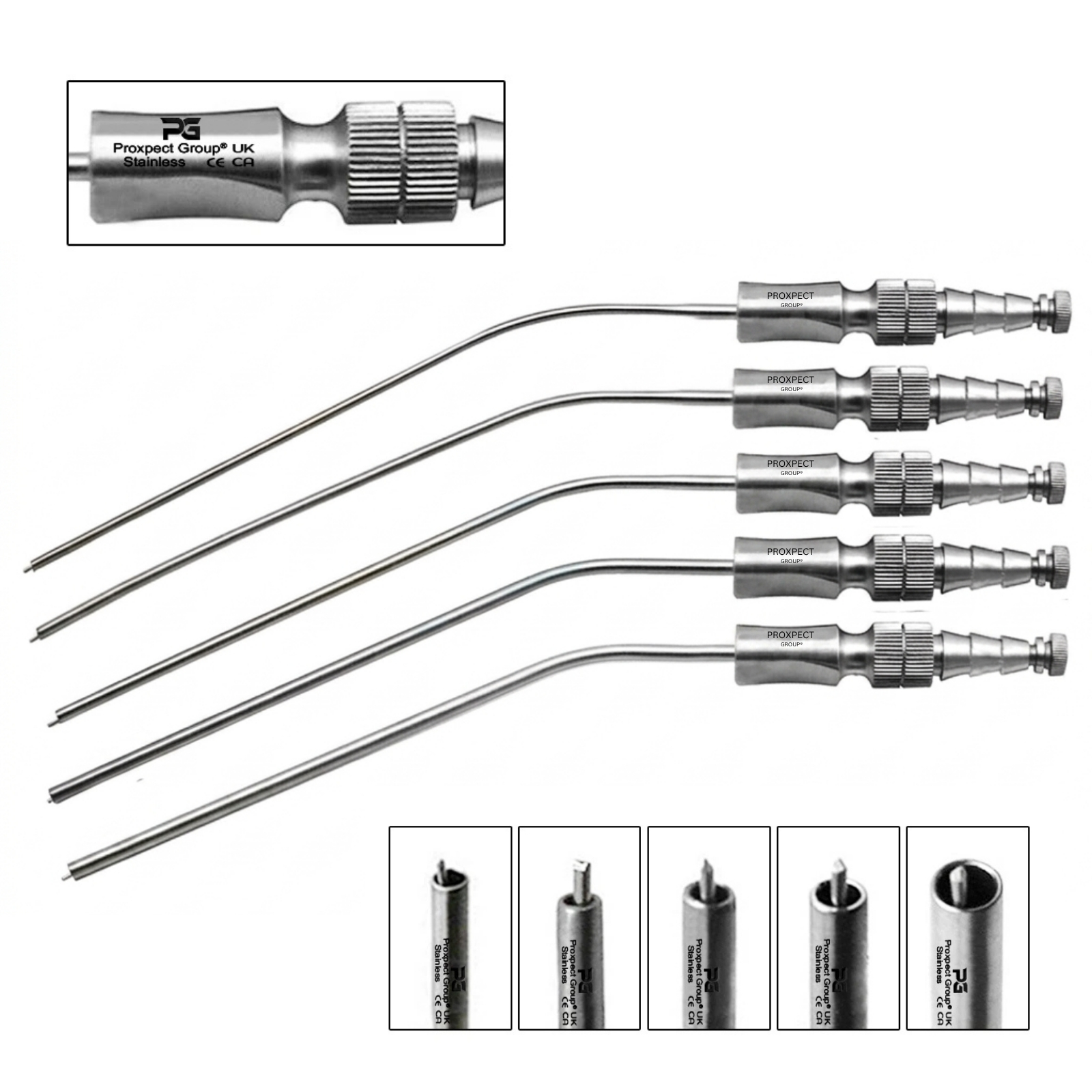 Frazier Suction Tube Set of 5